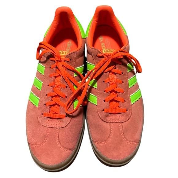 Adidas w’s orange platform gazelles 9.5 - Picture 2 of 11